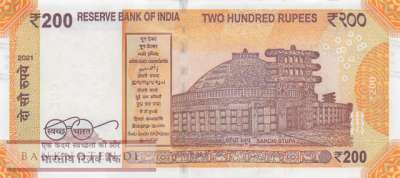 India - 200  Rupees (#113n_UNC)