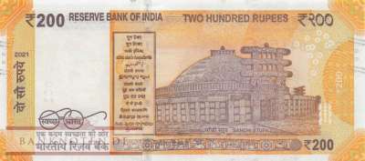 India - 200  Rupees (#113p_UNC)