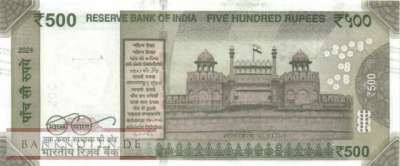 India - 500  Rupees (#114bb_UNC)