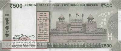 Indien - 500  Rupees (#114bk_UNC)