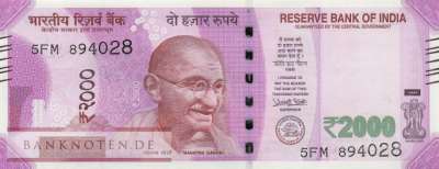 India - 2.000  Rupees (#116b_UNC)