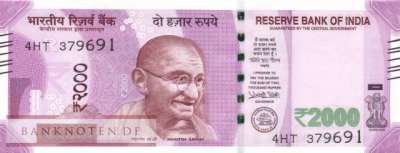 India - 2.000  Rupees (#116d_UNC)