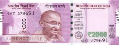 Indien - 2.000  Rupees (#116d_UNC)