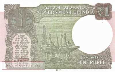 Indien - 1  Rupee - Ersatzbanknote (#117cR_UNC)