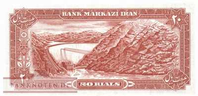 Iran - 20  Rials - Ersatzbanknote (#100a2R_UNC)
