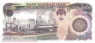 Iran - 5.000 Rials (#130a_AU)
