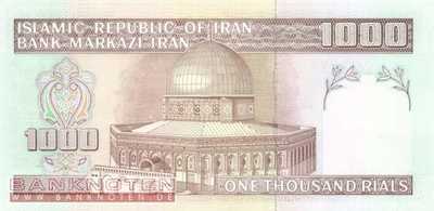 Iran - 1.000  Rials (#143f_UNC)