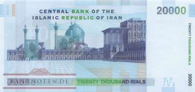 Iran - 20.000  Rials (#148b-1_UNC)