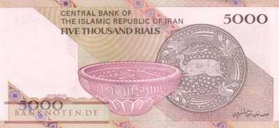 Iran - 5.000  Rials - Ersatzbanknote (#152bR_UNC)