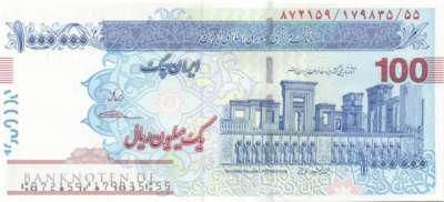 Iran - 1 Million Rials (#154B-U2_UNC)