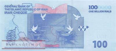 Iran - 1 Million Rials - Mädchenschule (#166_A_UNC)