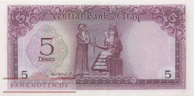 Iraq - 5  Dinars (#059-1_UNC)