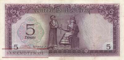 Iraq - 5  Dinars (#059-1_VF)