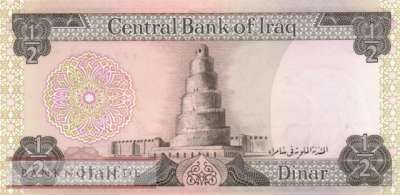 Iraq - 1/2  Dinar (#062-2_UNC)