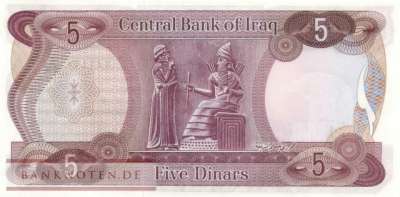 Iraq - 5  Dinars (#064-2_UNC)