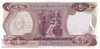 Iraq - 5  Dinars (#064-2_UNC)