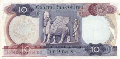 Irak - 10  Dinars (#065-2_VF)