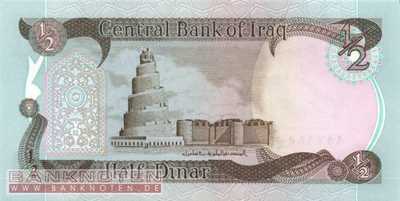 Iraq - 1/2  Dinar (#068a-85_UNC)