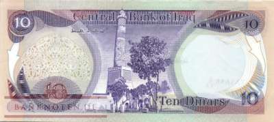 Irak - 10  Dinars (#071a-80_XF)