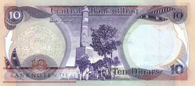 Irak - 10  Dinars (#071a-82_UNC)