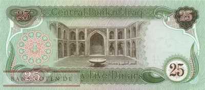 Irak - 25  Dinars (#072-81_UNC)