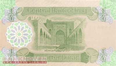 Iraq - 1/4  Dinar (#077_UNC)