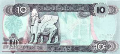 Irak - 10  Dinars (#081-2_UNC)