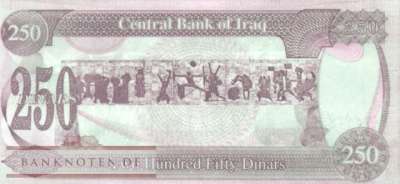 Irak - 250  Dinars (#085a1_UNC)