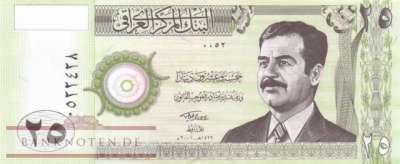 Iraq - 25  Dinars (#086-1_UNC)