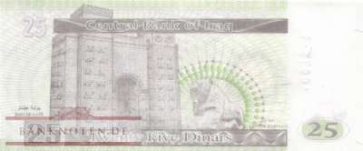 Irak - 25  Dinars (#086-2_UNC)