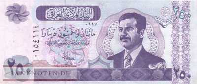 Irak - 250  Dinars (#088-1_XF)