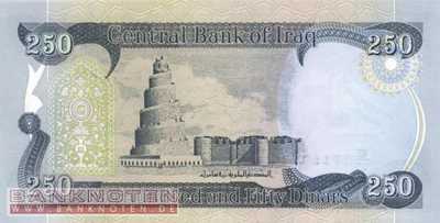 Iraq - 250  Dinars (#091a_UNC)