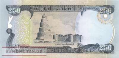Iraq - 250  Dinars (#091b_UNC)