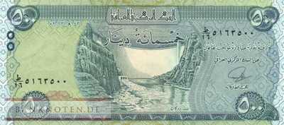 Iraq - 500  Dinars (#098a_UNC)
