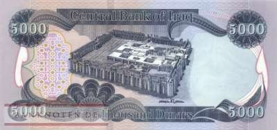 Irak - 5.000  Dinars (#100b_UNC)