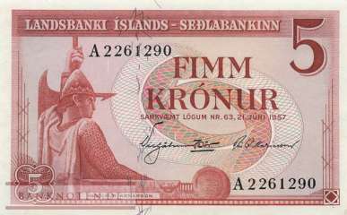 Island - 5  Kronur (#037b_AU)