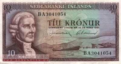 Island - 10  Kronur (#042-U34_VF)