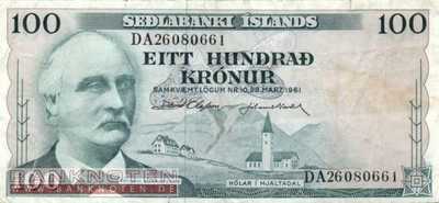 Iceland - 100  Kronur (#044-U38_F)