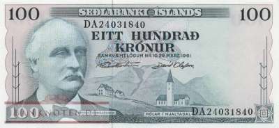 Island - 100  Kronur (#044-U42_XF)