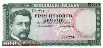 Island - 500  Kronur (#045-U42_UNC)