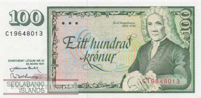 Island - 100  Kronur (#050a-U51_XF)