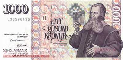 Iceland - 1.000  Kronur (#059-U62_UNC)