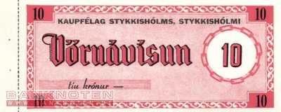 Island-Stykkishólmur - 10  Kronur (#902a_UNC)