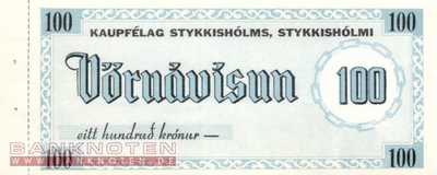 Iceland-Stykkishólmur - 100  Kronur (#904a_UNC)