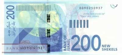 Israel - 200  New Sheqel (#068a_UNC)