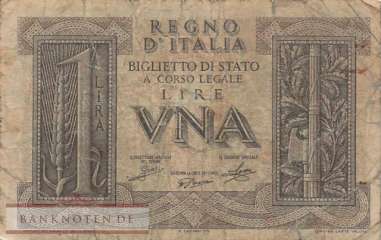 Italien - 1  Lira (#026_VG)