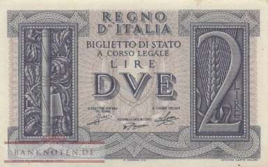 Italien - 2  Lire (#027_AU)
