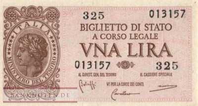 Italien - 1  Lira (#029b_UNC)