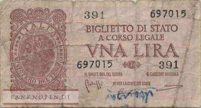 Italien - 1  Lira (#029b_VG)