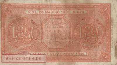 Italy - 2  Lira (#030a_VG)